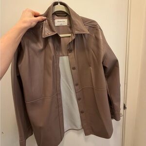 Babaton Women's Brown Leather Jacket